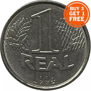 1 Brazilian real coin 1994-Brazil-Brasil