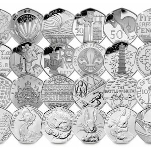 2014-2022 エリザベス2世 50ペンス - 記念コイン - 年を選択