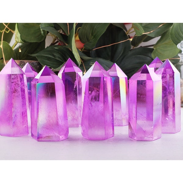 Pink Aura Quartz Etsy
