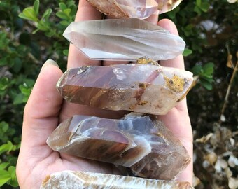 Amphibole Angel Wings Crystal Point Empath Crystal Heart chakra strong healer 7 3 Face Channeling Crystal Polished