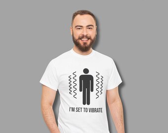 Seizure Awareness Shirt – "I'm Set to Vibrate" Funny Epilepsy Tee