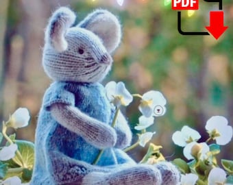 Mouse Kitsy: knitting pattern, knitted animal pattern