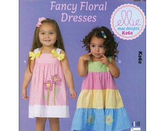 Kwik Sew K147 Ellie Mae Designs Pattern Girls/' Dresses Sizes 4-8 BN