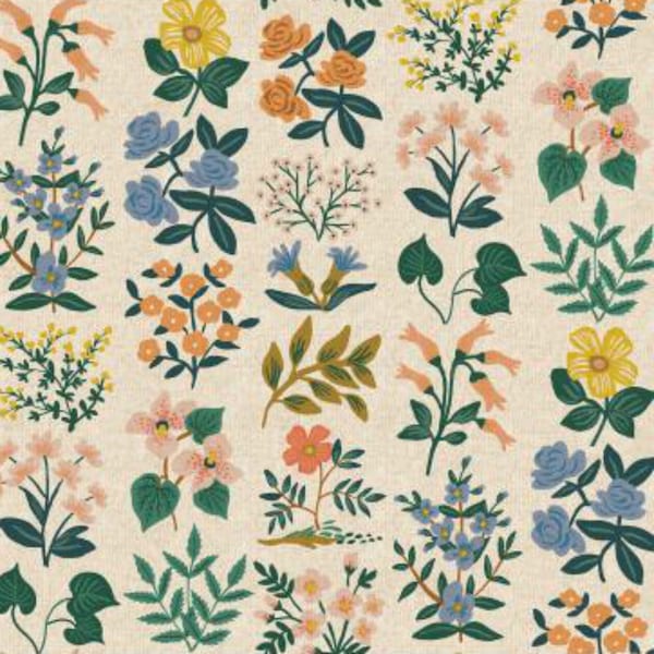Rifle Paper Co. - Meadow Collection - Wildflower Field CANVAS in Natural