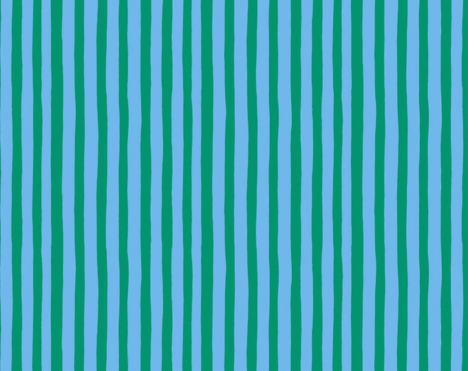 Figo Fabrics Garden Jubilee Collection Stripes in Blue Etsy