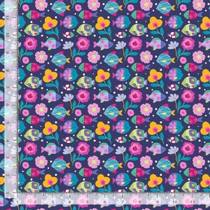 Dear Stella - Make Waves Collection - So-Fish-Ticated in Indigo
