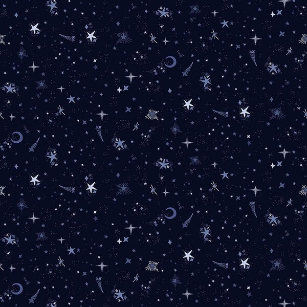 Dear Stella - City of Stars Collection - Night Sky in Midnight