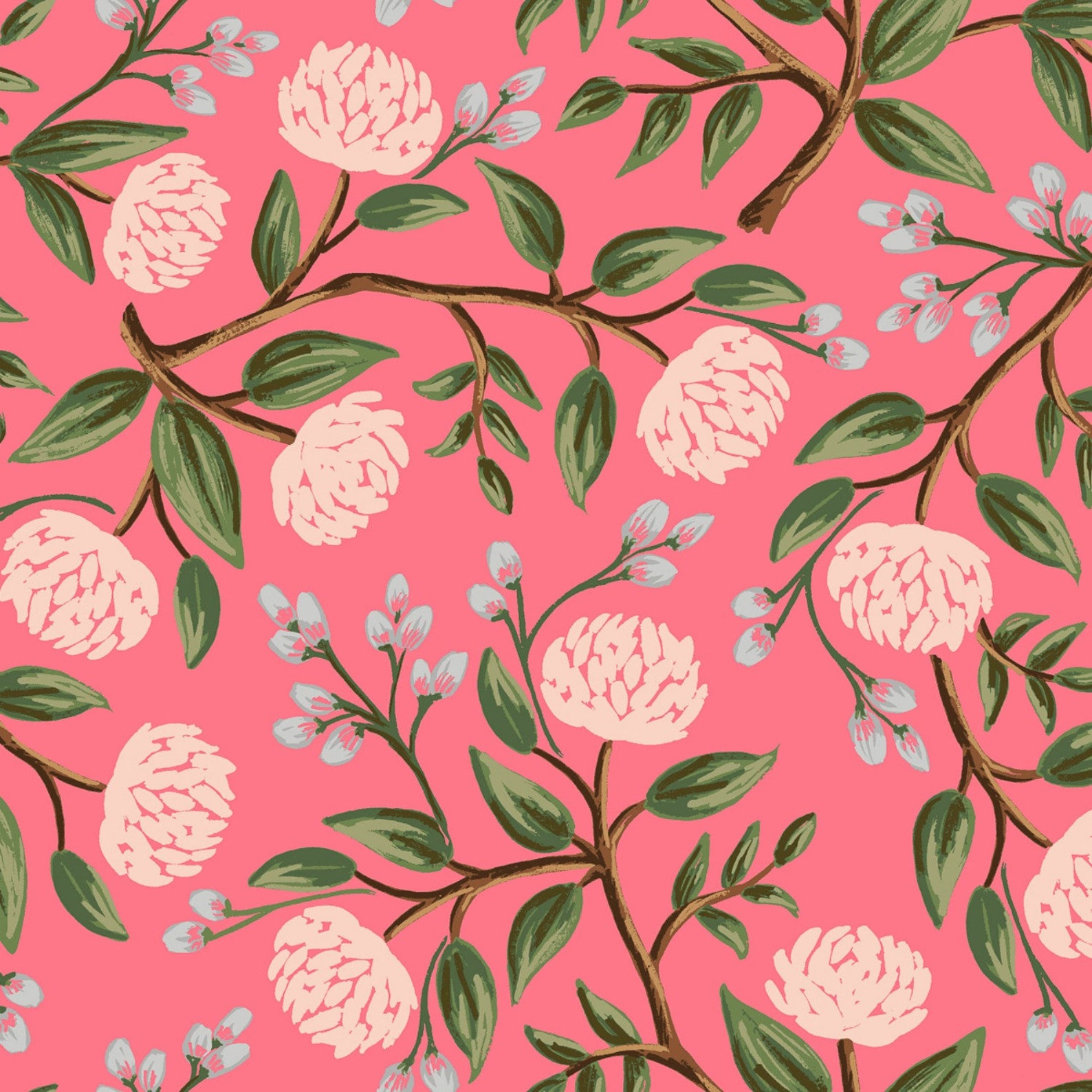 Rifle Paper Co. Wildwood Collection Peonies in Pink Etsy