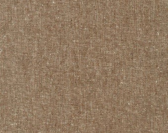 Robert Kaufman - Essex Yarn Dyed (cotton / linen) in Nutmeg