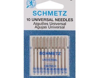 Pacote combinado de agulhas para máquina de costura universal Schmetz (1789G)