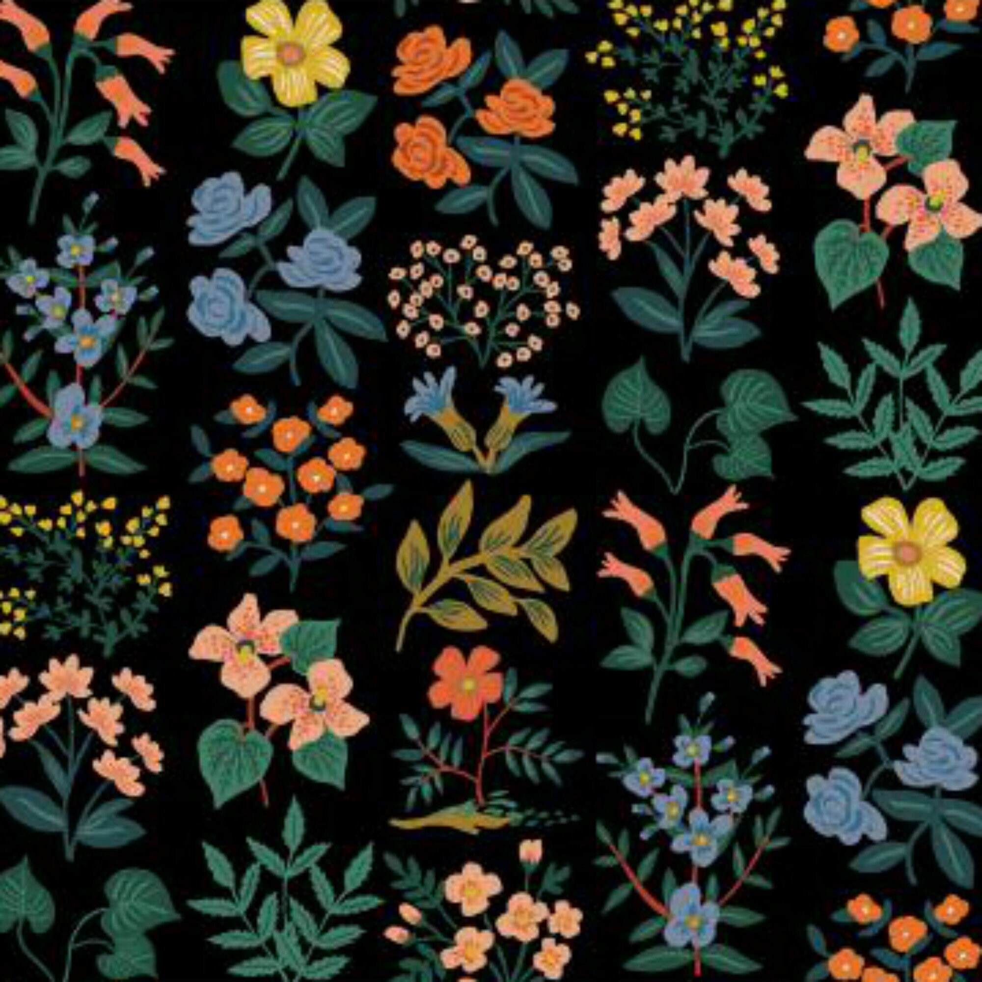 Rifle Paper Co. Meadow Collection Wildflower Field CANVAS Etsy