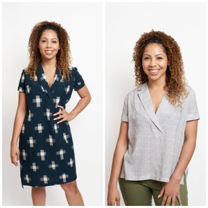 Grainline Studio Augusta Shirt & Dress Pattern Sizes 0-18 (paper)