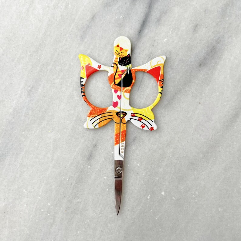 Cats Embroidery Scissors (4 Color Options) - Etsy