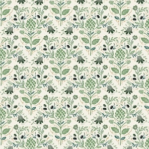 Rifle Paper Co. - Dahlia Collection - Artichoke in Cream Metallic