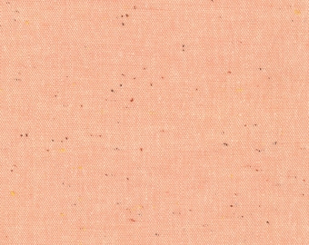 Robert Kaufman - Essex Speckle (cotton / linen) in Coral