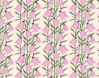 Cloud 9 Fabrics - Wild Haven Collection - Blooming Bells in Pink Organic