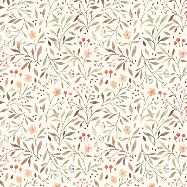 Dear Stella - Little Fawn and Friends Collection - Flora in Cream