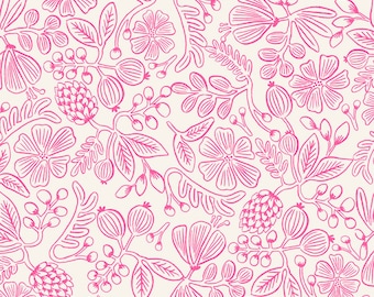 Rifle Paper Co. - Primavera Collection - Moxie Floral in Neon Pink Pigment