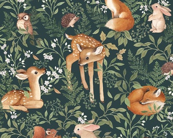 Dear Stella - Little Fawn and Friends Collection - Little Fawn and Friends in Willow