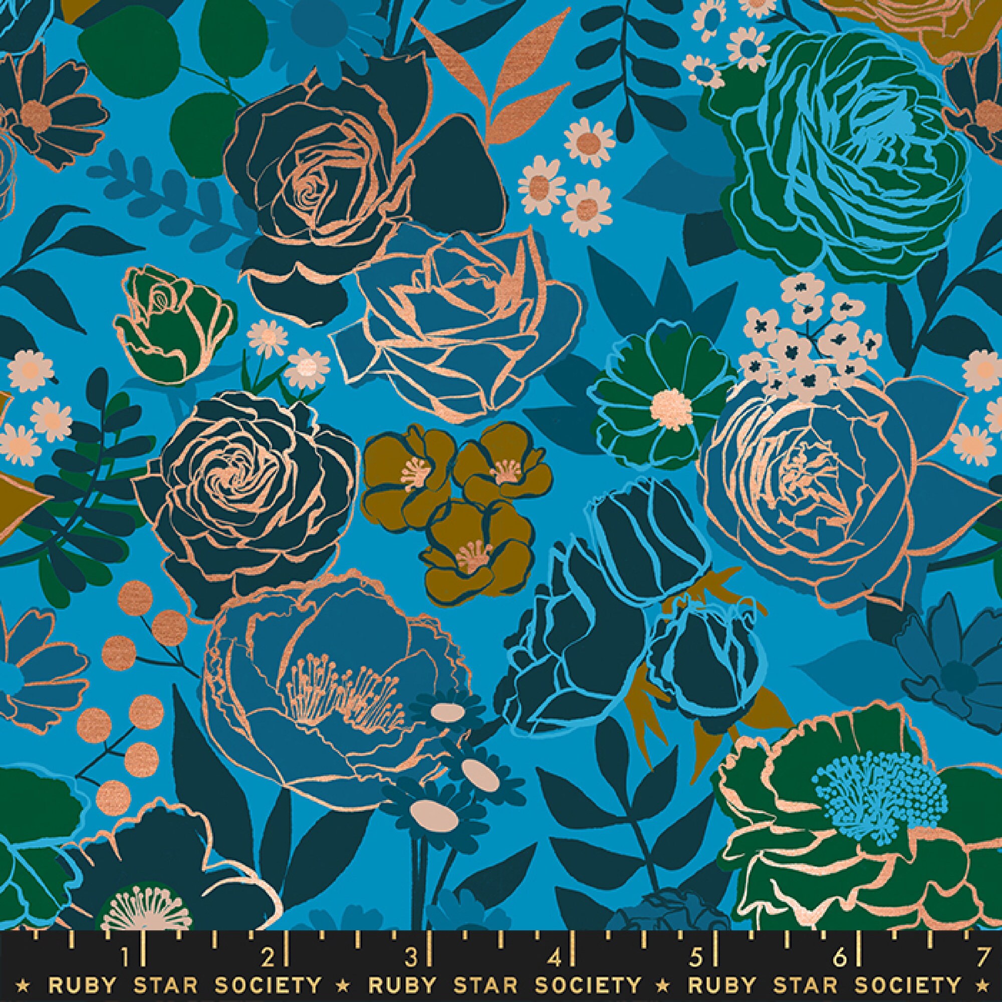 Ruby Star Society Rise Collection Grow in Bright Blue | Etsy