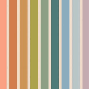 Art Gallery Fabrics - Slow Sommerkollektion - Sommer gestreift CANVAS in Multi