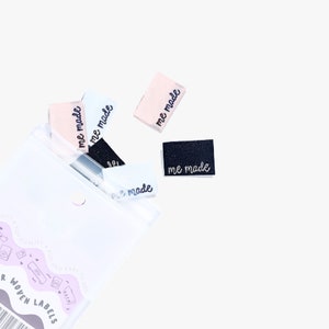 Kylie and the Machine (KATM) - Woven Sew-In Labels - &#39;Me Made&#39; Metallic (pack of 6)
