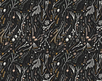 Figo Fabrics - Autumn Forage Collection - Branches in Black