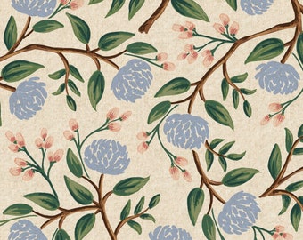 Rifle Paper Co. - Wildwood Collection - Peonies CANVAS in Cream
