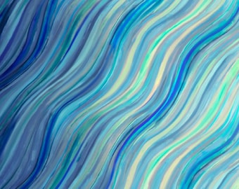 Moda Fabrics - Gradients Auras Collection - Watercolor Wave in Sapphire