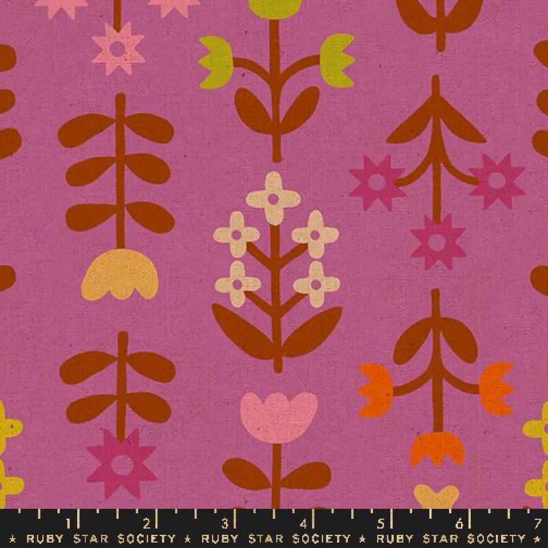 Ruby Star Society - Favorite Flowers Collection - Meadow Canvas in ...