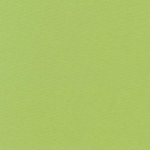 May include: A solid, light green fabric with a textured appearance. The color is a vibrant, yellowish-green, reminiscent of fresh spring foliage. The fabric's surface has a subtle, woven pattern.