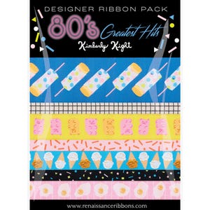 Ruby Star Society - Kimberly Kight for Renaissance Ribbon - 80&#39;s Greatest Hits Jacquard Ribbon Designer Pack