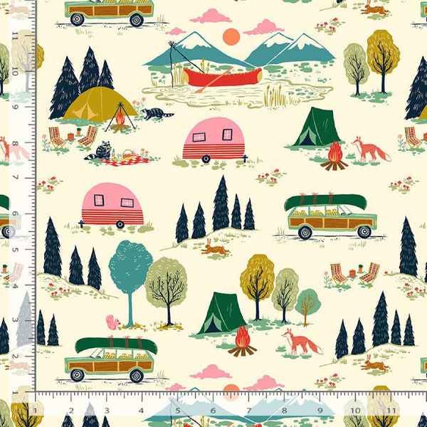 Dear Stella - Gone Camping Collection - Gone Camping in Cream