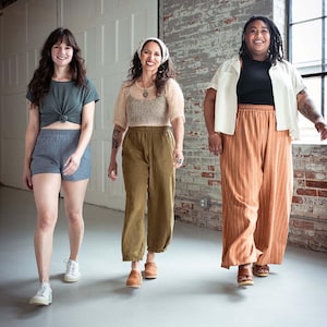 Sew Liberated - Cartamodello per pantaloni e pantaloncini Chanterelle (cartamodello stampato)