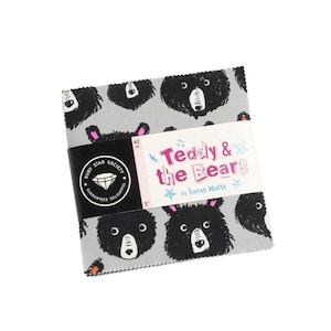 Ruby Star Society - Teddy and the Bears Collection - 42 piece 5&quot; x 5&quot; Square Charm Pack