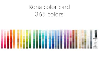 Robert Kaufman - Kona Color Card 365 Colors