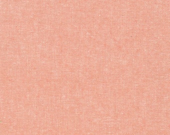 Robert Kaufman - Essex Yarn Dyed (Baumwolle/Leinen) in Coral