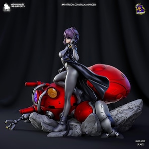 Motoko Kusanagi 3D Print- Ghost in the Shell- Unpainted