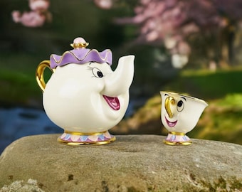 Mrs. Potts and Chip Keramik Tee Set - Die Schöne und das Biest Geschenk
