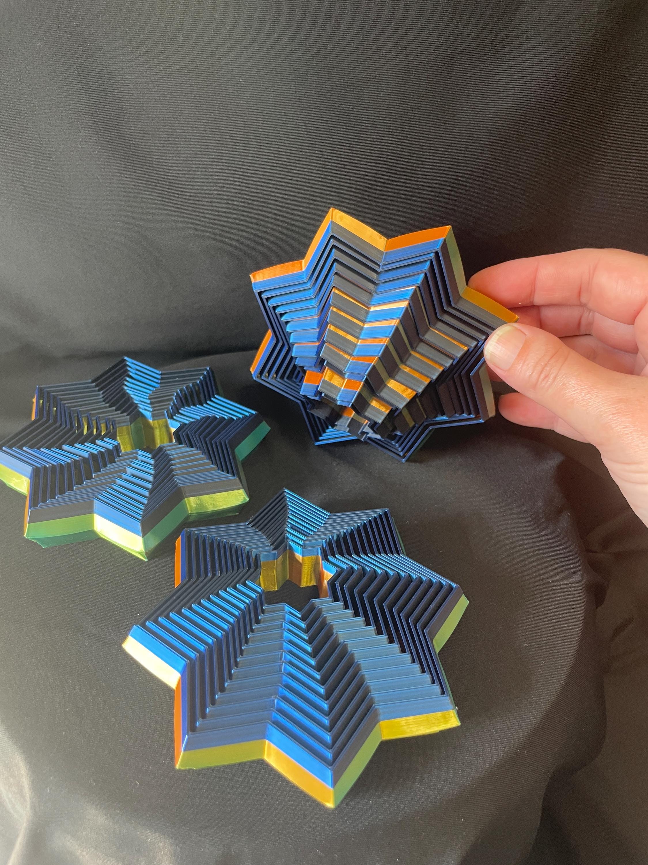 Star Fidgets 3D Printed Set of 3 - Etsy