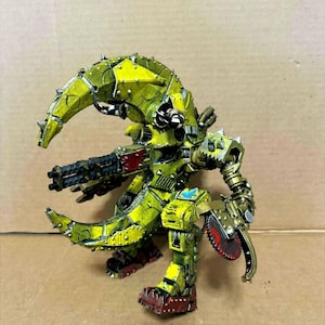 Ork Bad Moonz Mech Stomping Walker-Looted Doomscithe