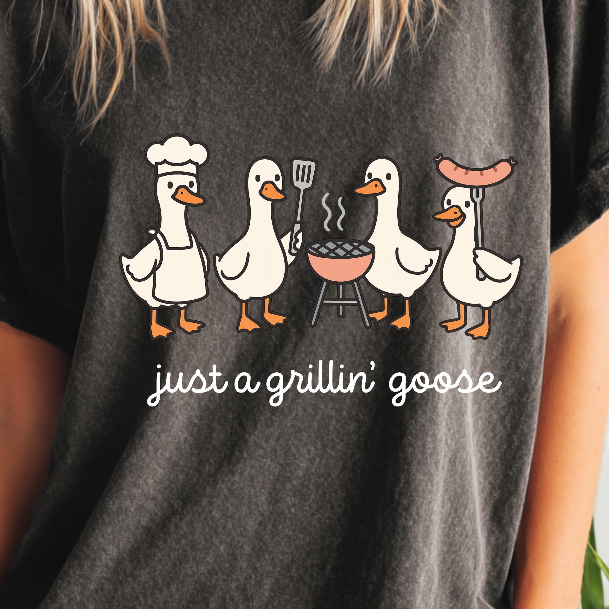 BBQ Goose PNG, Funny Summer Goose Clipart, Cute Grill Goose Sublimation ...