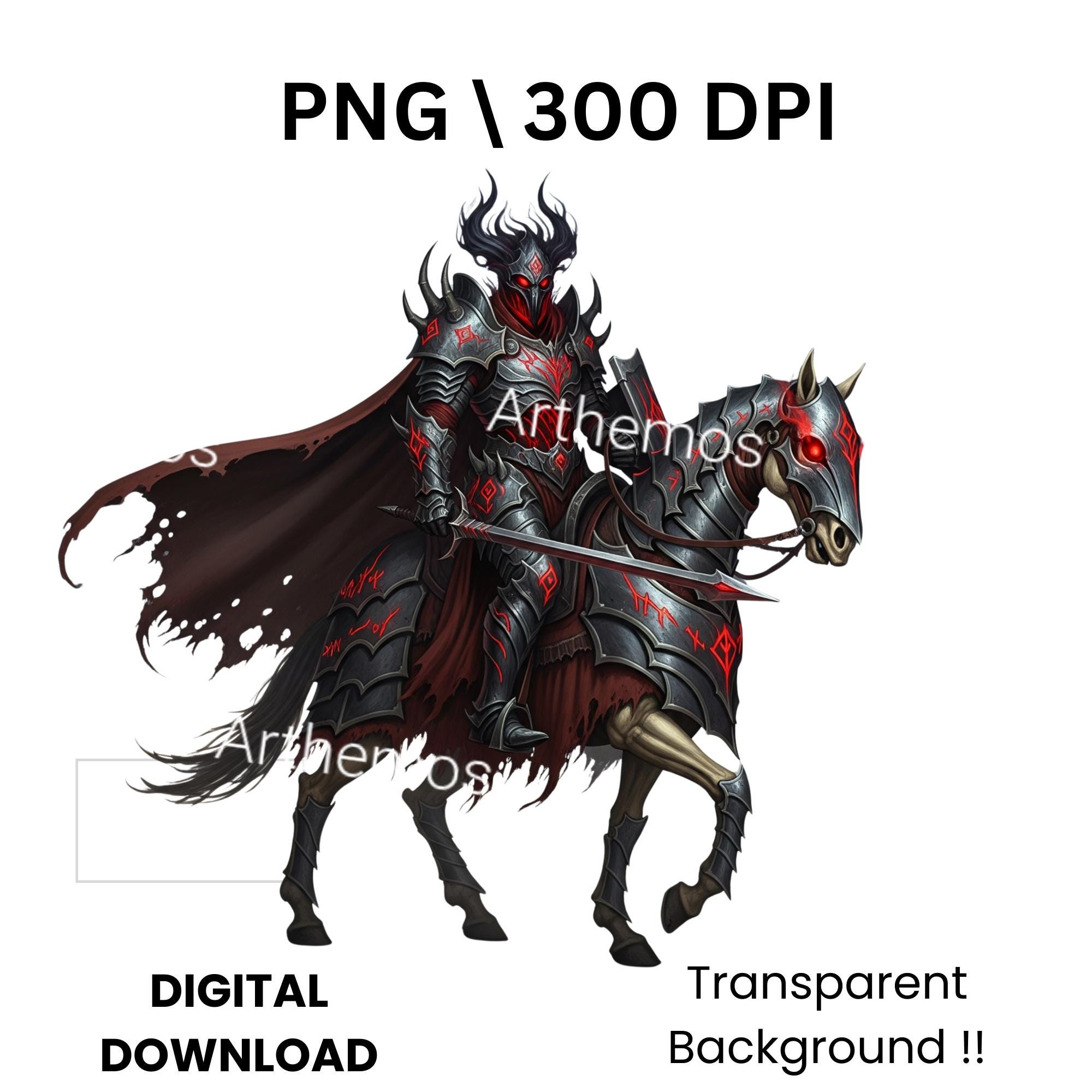 Caballero guerreros malvados - Etsy México, image size:2000x2000