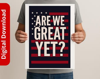 Cartel de protesta imprimible: "¿Ya lo estamos?" (Descarga digital)