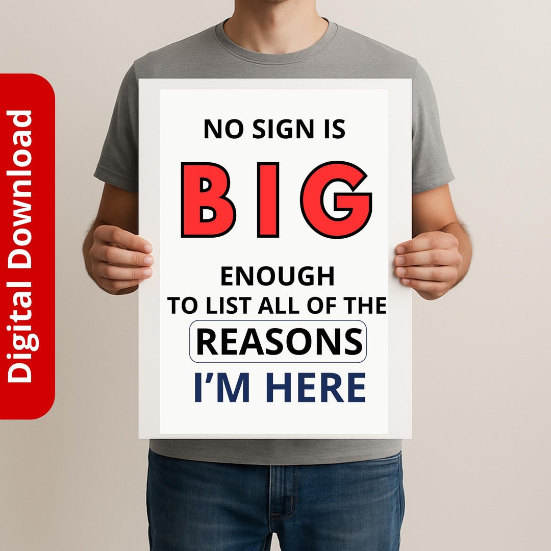 Printable Protest Sign – [thème Principal] Poster – Instant Download ...