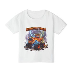 Camiseta Monster Truck, inspirada en el Monster Truck El Toro de Monster Jam, regalo de cumpleaños, regalo personalizado para niños, regalo para pequeños amantes de los camiones. imagen 17