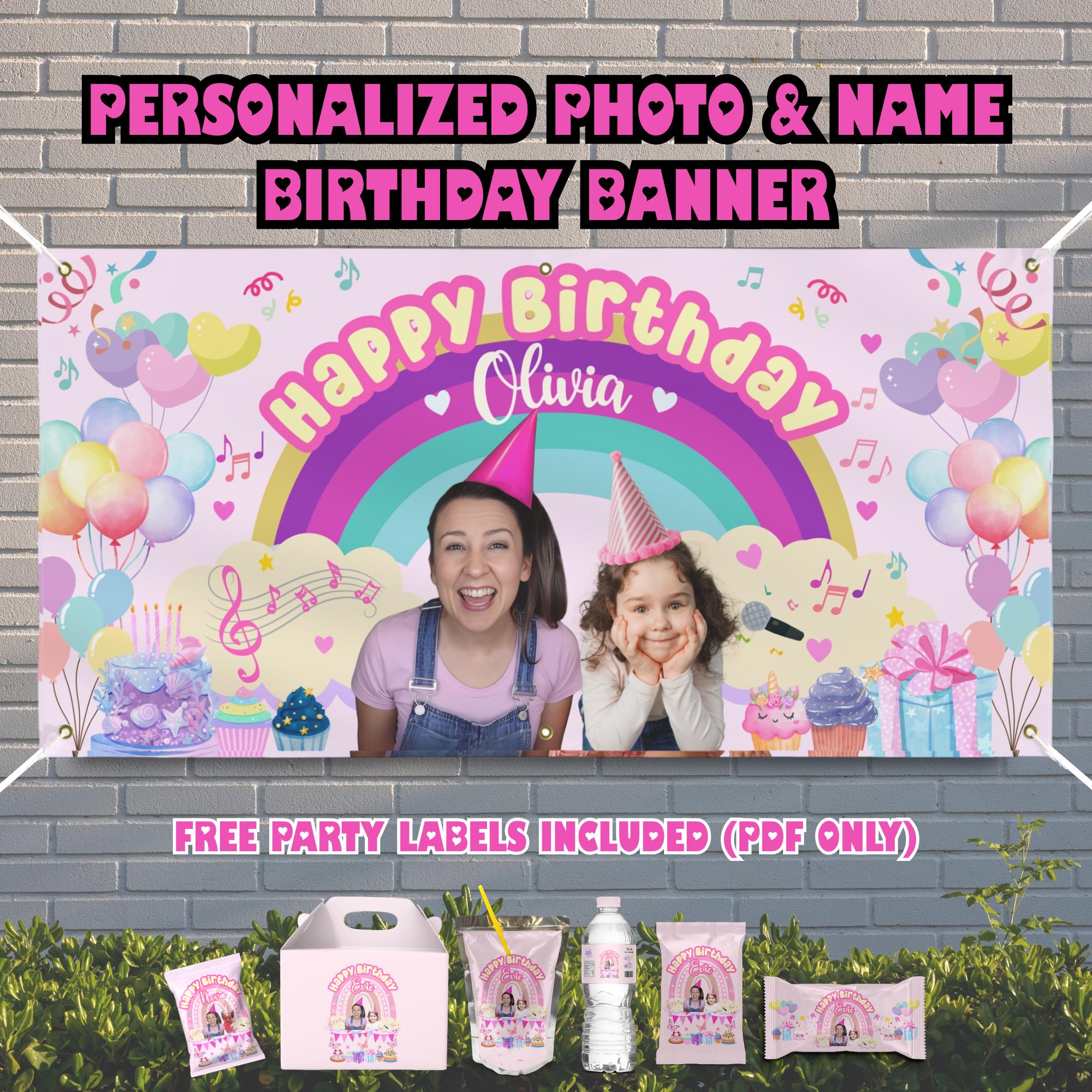 Personalized Birthday Vinyl Banner, Ms. Rachel, Kids Birthday, Custom ...