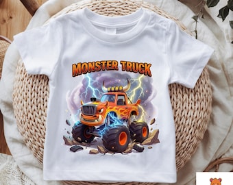 Monster Truck Shirt, Monster Jam El Toro Inspired Monster Truck, birthday Gift, Custom Kids Gift, Toddler Truck Lover Gift
