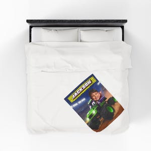 Gepersonaliseerde monstertruckdeken: Monster Jam Grave Digger Monster Truck, verjaardagscadeau, aangepast kindercadeau, cadeau peuter vrachtwagenliefhebber 30" × 40"