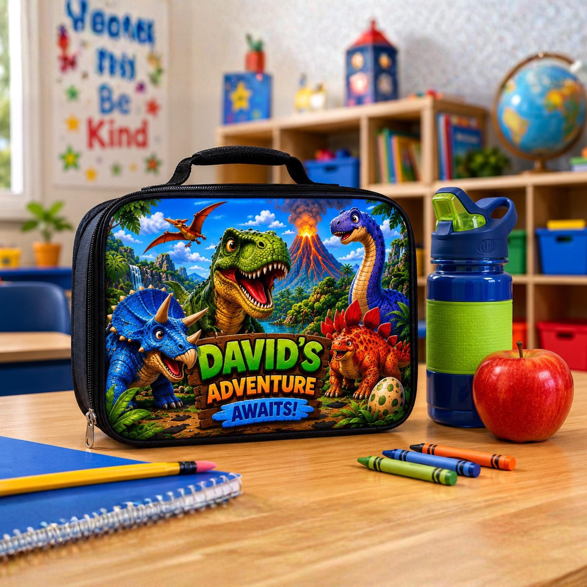 Personalized Kids Lunch Bag - Fun and Colorful Lunchbox for School